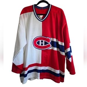 Vintage CCM Montreal Canadiens Coach 95 Hockey Jersey Men’s XXL Made in Canada